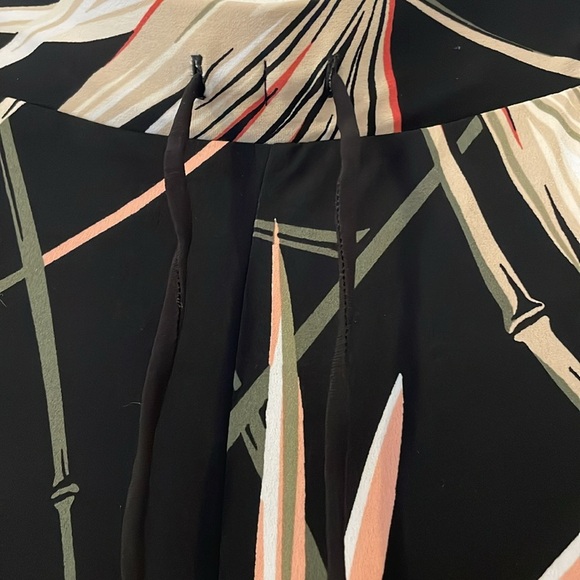 WHBM Wide Leg Palazzo Pants Tropical Print - Picture 5 of 7